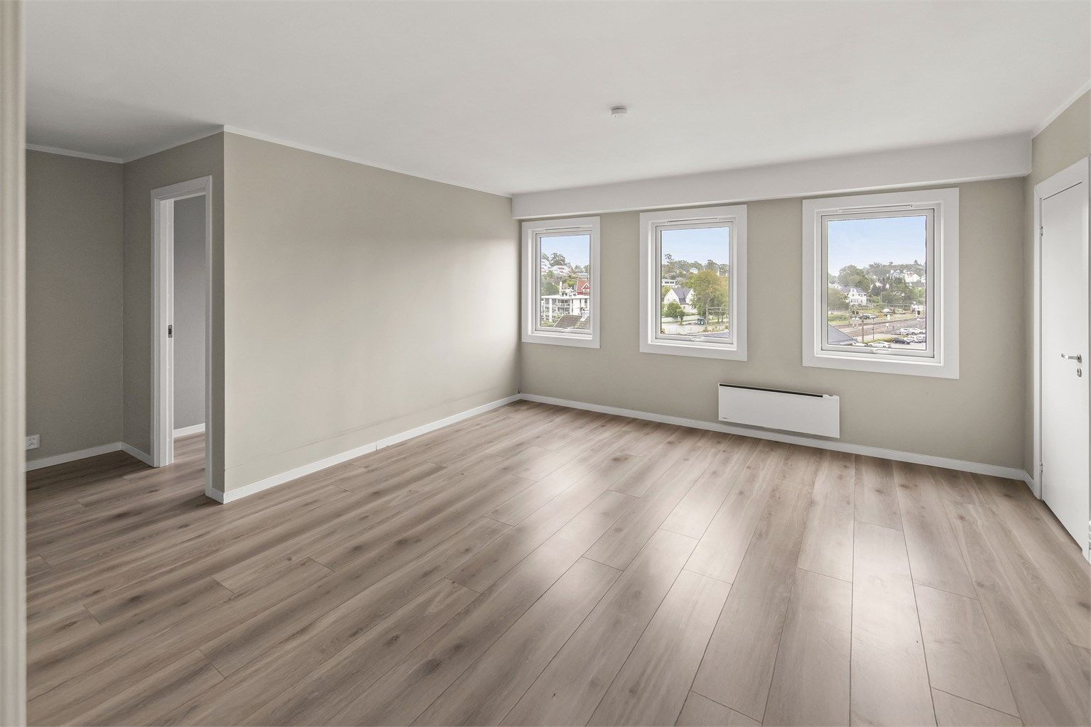 Stuen har gode møbleringsmuligheter