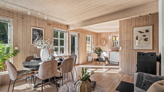 Vinduer fra flere sider som gir godt med naturlig lysinnslipp