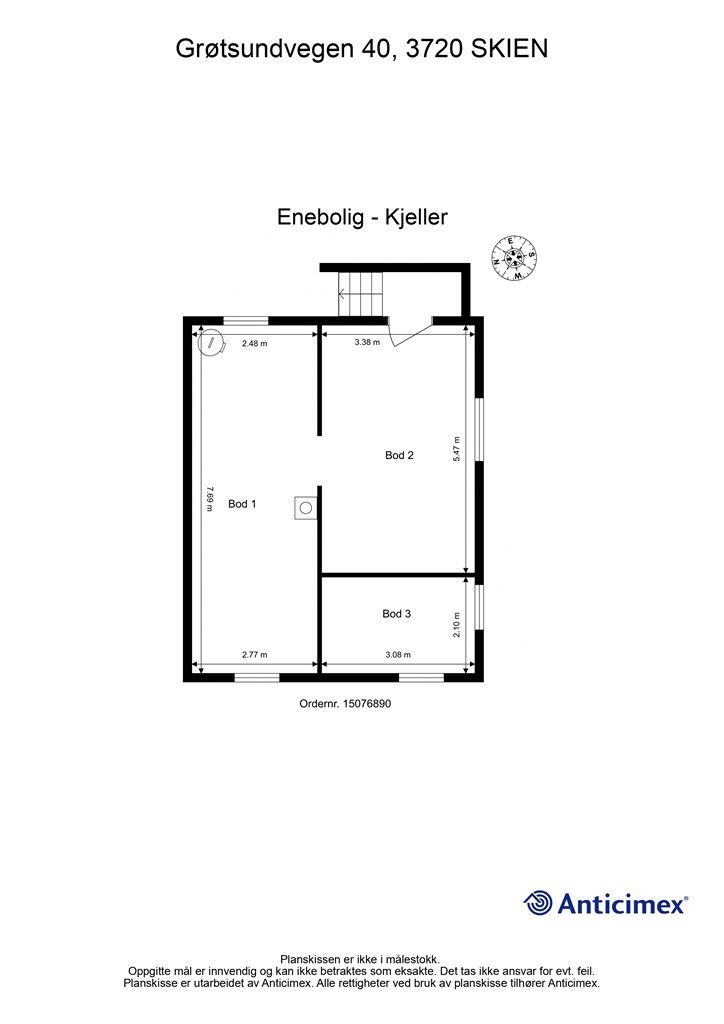 Plantegning Kjeller.