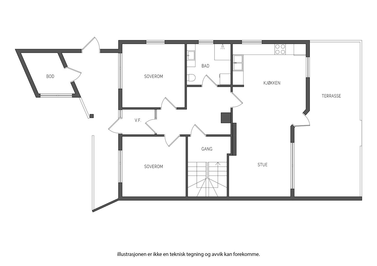 Plantegning - underetasje