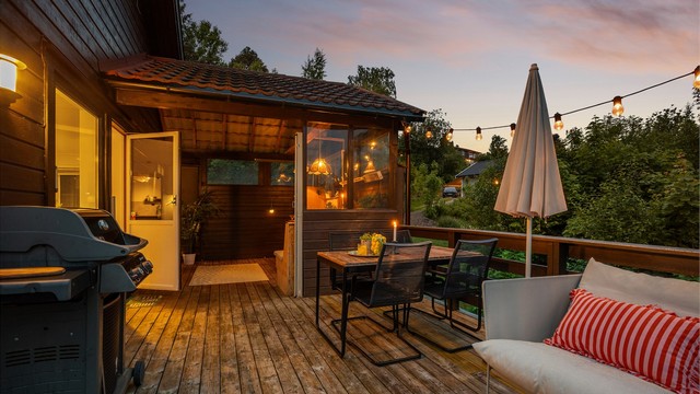 Terrasse utenfor stuen