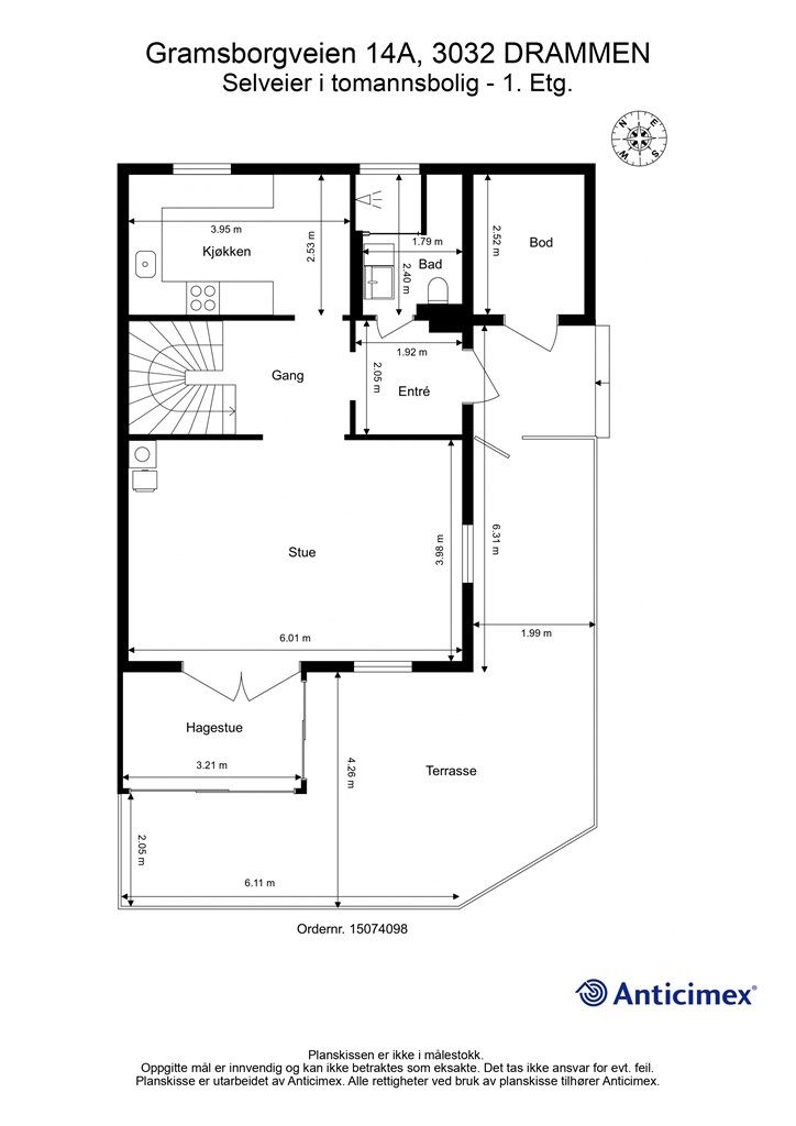 Plantegning - 1. etasje