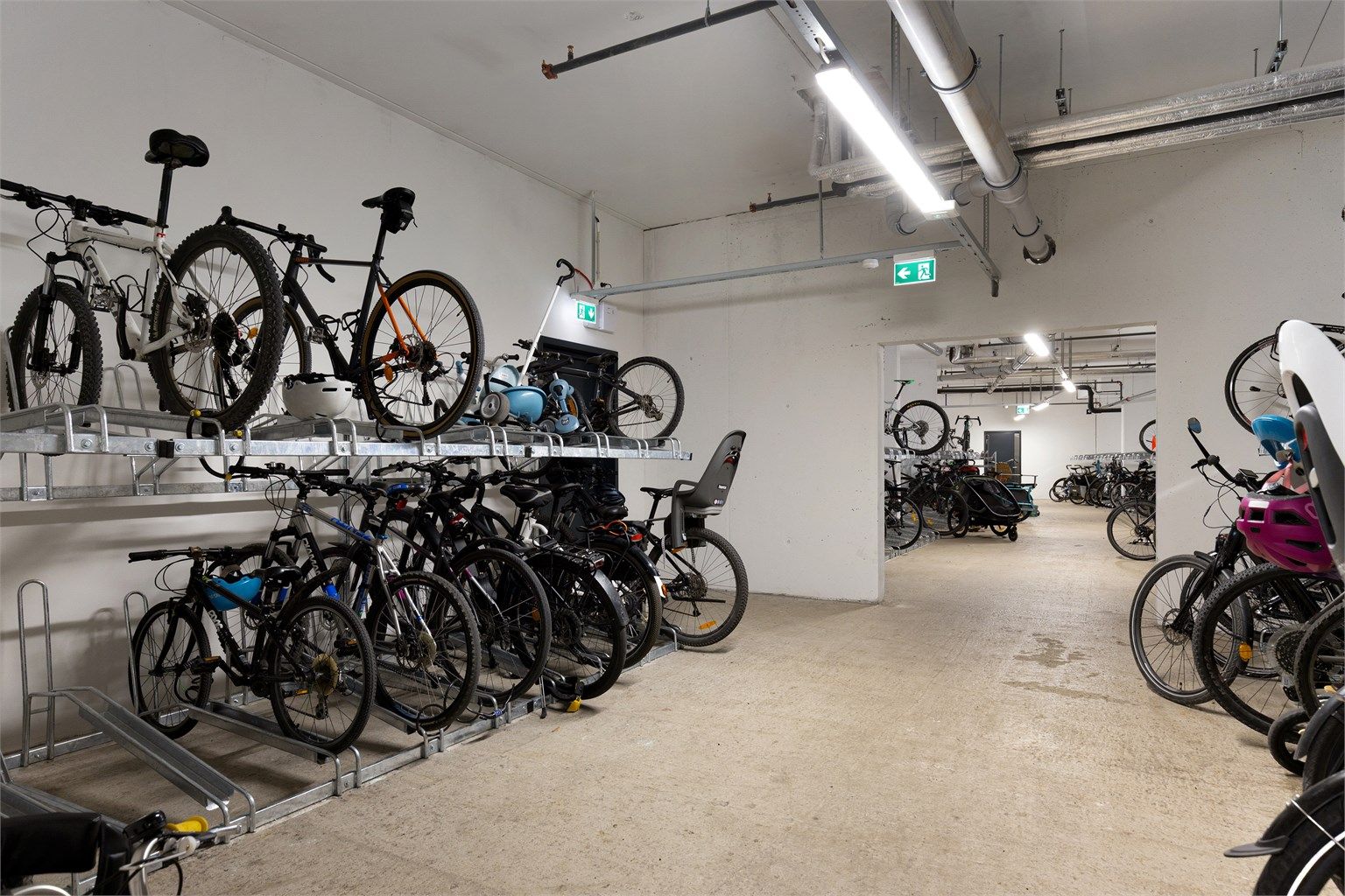God plass til sykkelparkering i eget sykkelrom i borettslaget