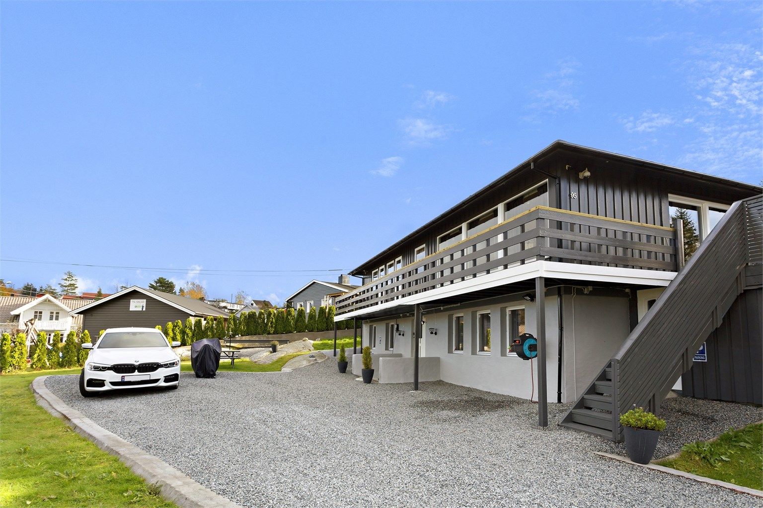 Barnevennlig område med ny barnehage i umiddelbar nærhet og gangavstand til barne- og ungdomsskole 