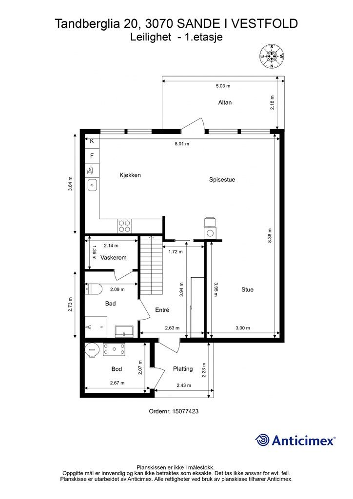 Plantegning - 1. etasje