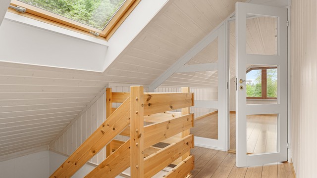 Trappegang loft - Ikke søkt innredet eller godkjent til varig opphold, se punkt ferdigattest