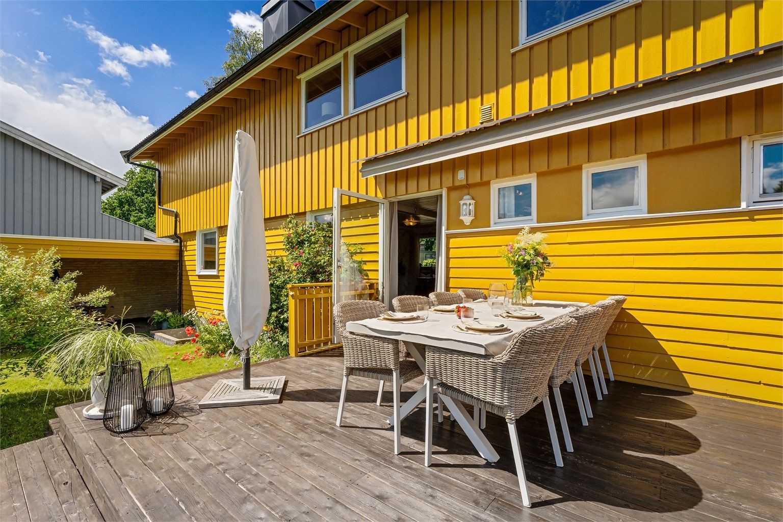 Her er det plass til møblering i flere soner.
