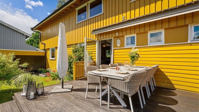 Her er det plass til møblering i flere soner.