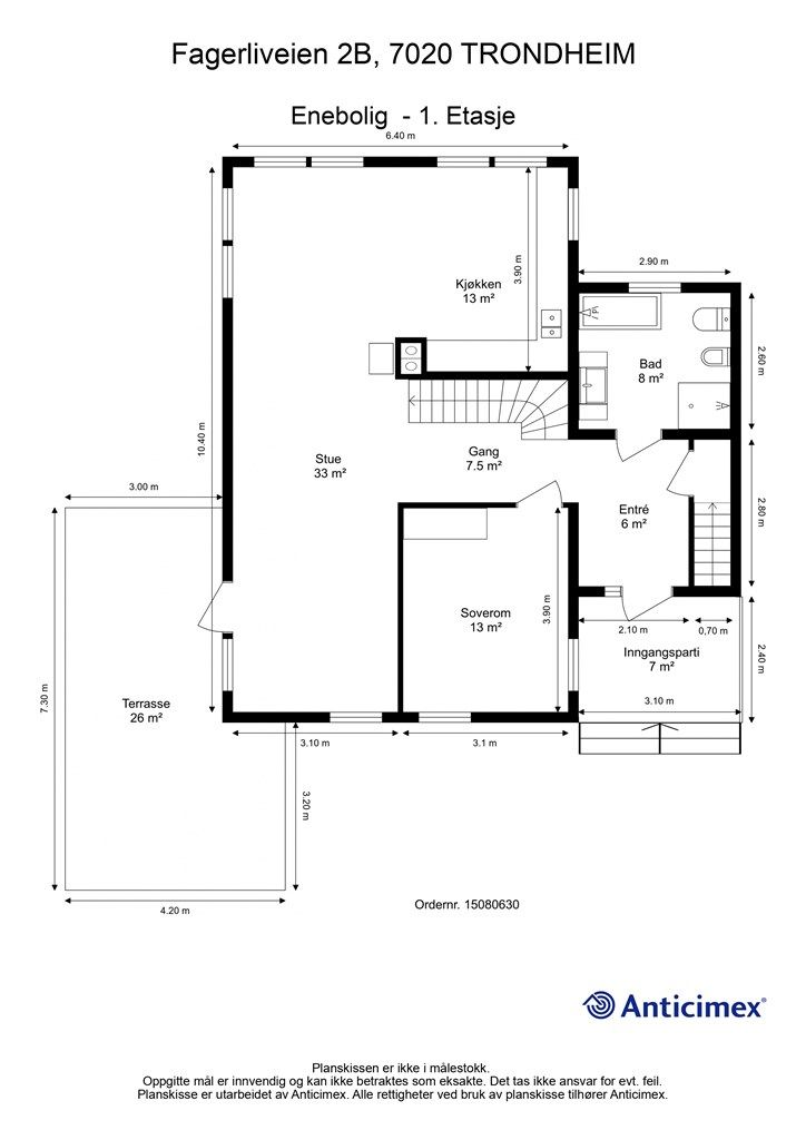 Planskisse 1. etasje.