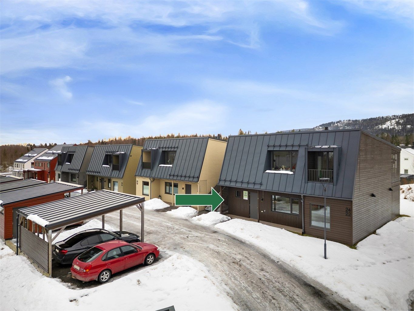 Leiligheten har tilgang til en egen bod på ca. 4 kvm i felles frittstående bodanlegg.