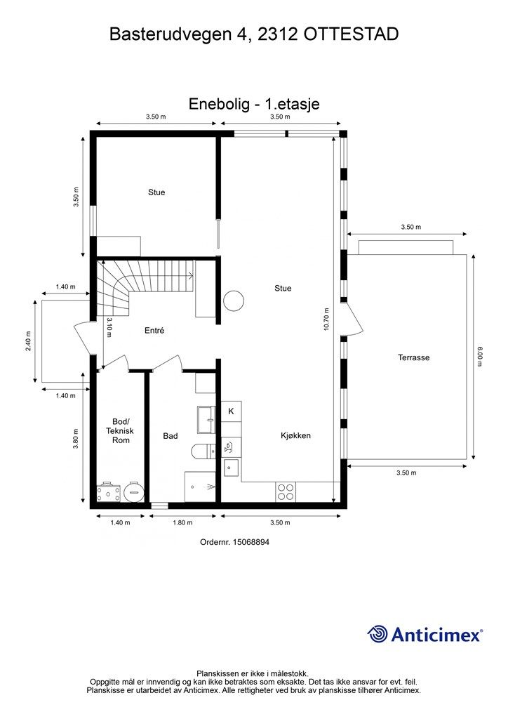 Plantegning 1.etasje 