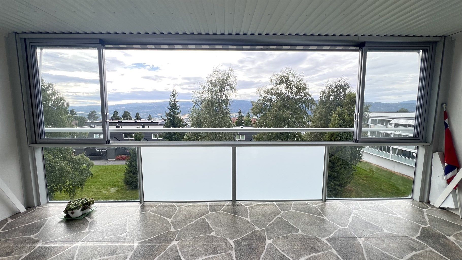 Utsikt fra balkongen (privat bilde)