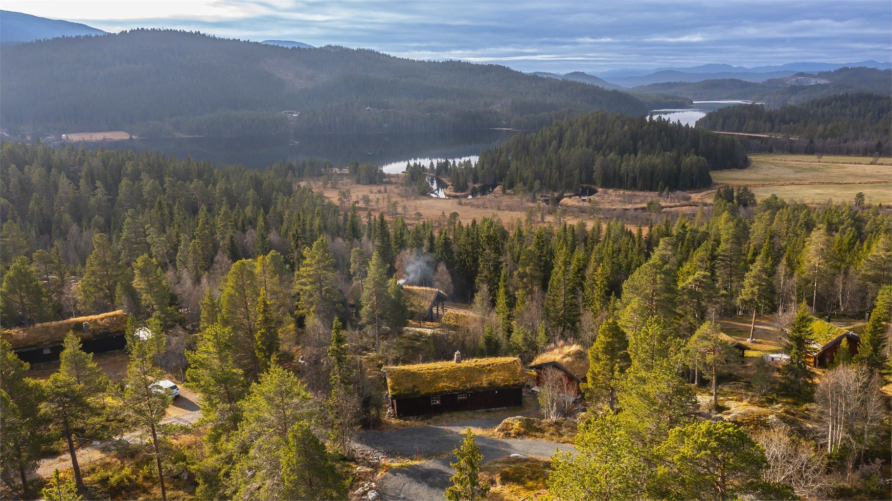 Det er kun 10 hytter på feltet