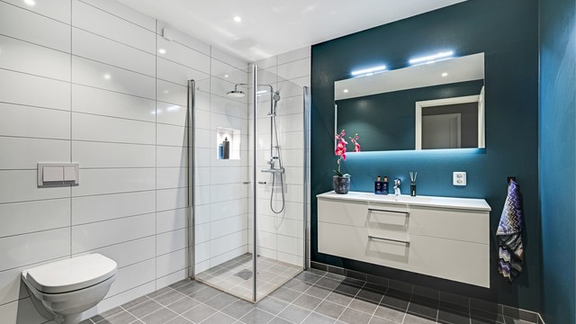 Lyst og trivelig bad.