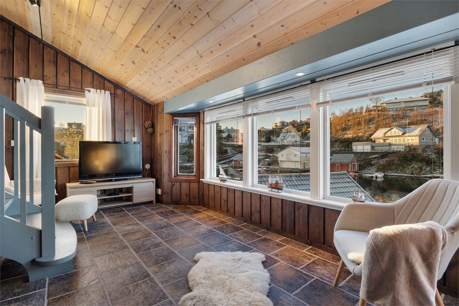 Her kan en unne seg å slappe av når kvelden senker seg