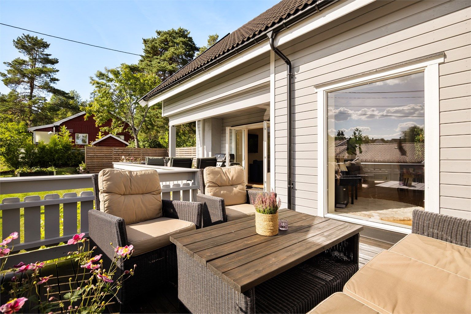 Terrasse på 57 kvm.