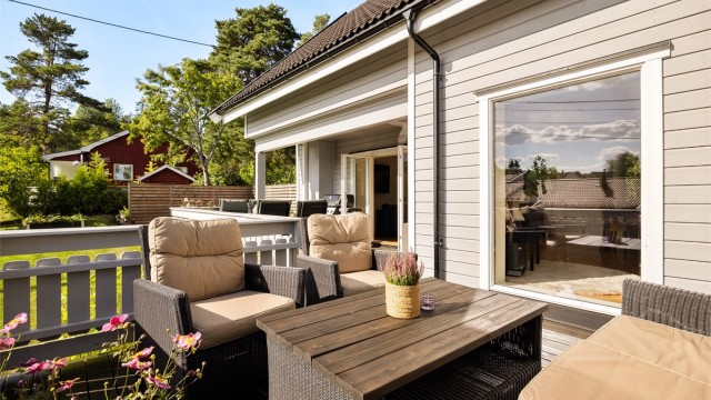 Terrasse på 57 kvm.