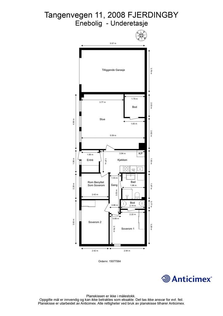 Plantegning - Underetasje