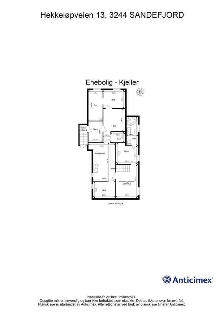 Plantegning - Kjeller