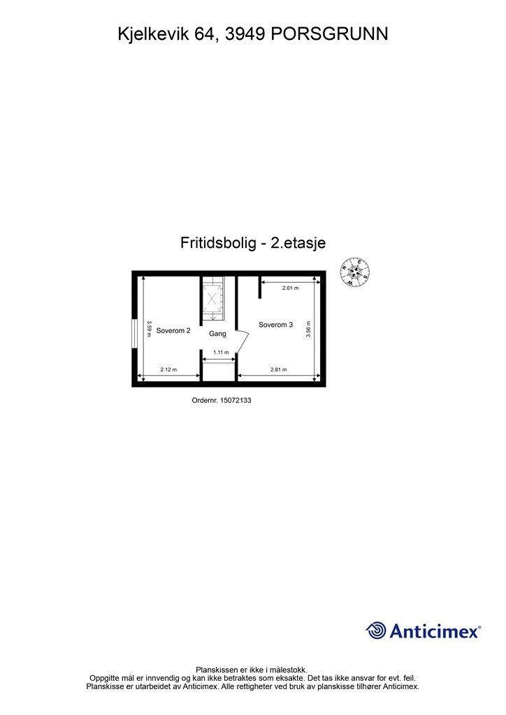 Plantegning- 2. etasje.