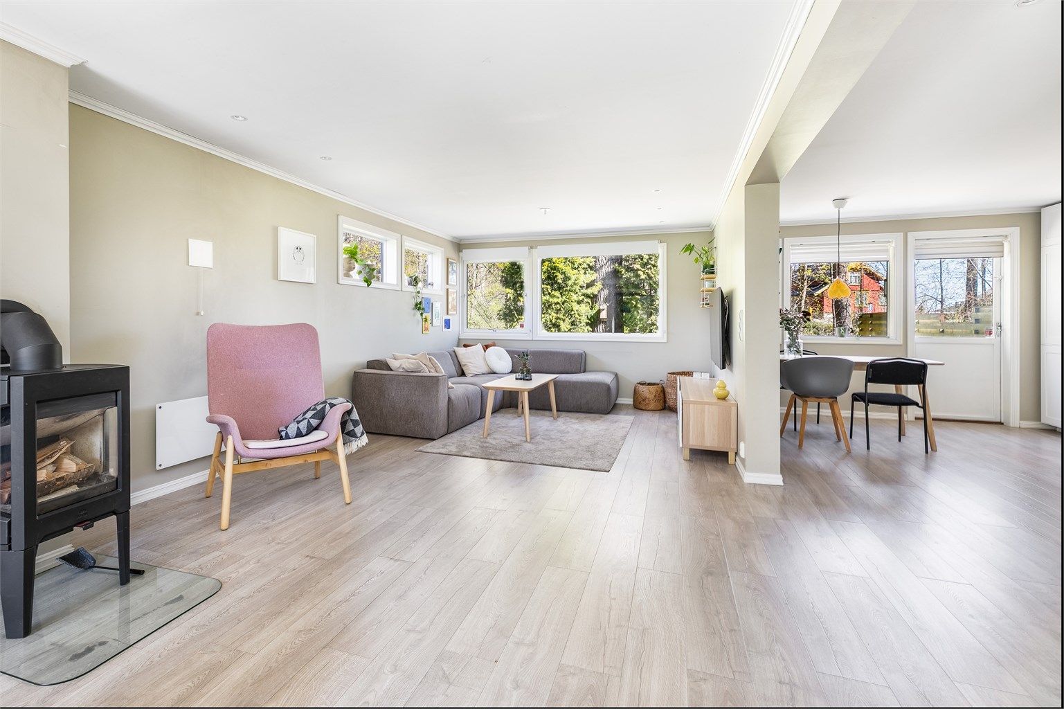 Samtlige rom ble i 2020 pusset opp med blant annet nye overflater på gulv, vegger og himlinger.