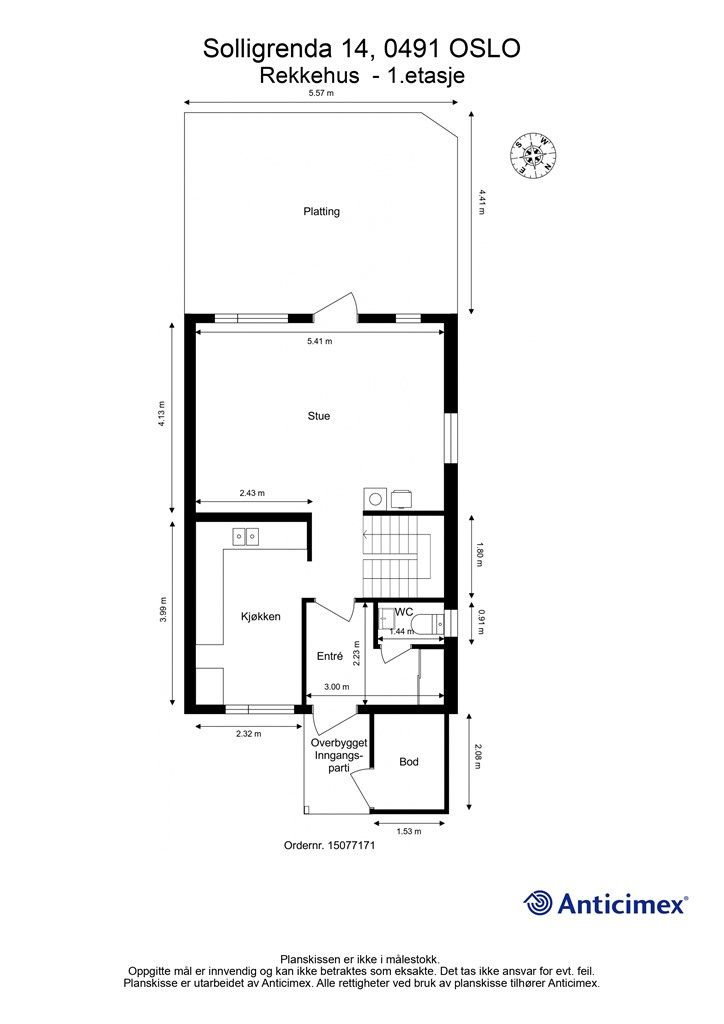 Plantegning 1. etasje