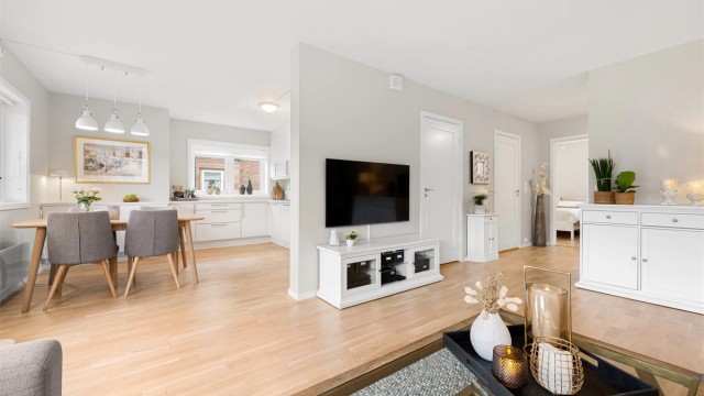 Her er det lagt vekt på gode materialvalg, god standard og en svært funksjonell planløsning