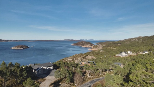 Her får du en flott og skjermet beliggenhet med gode solforhold