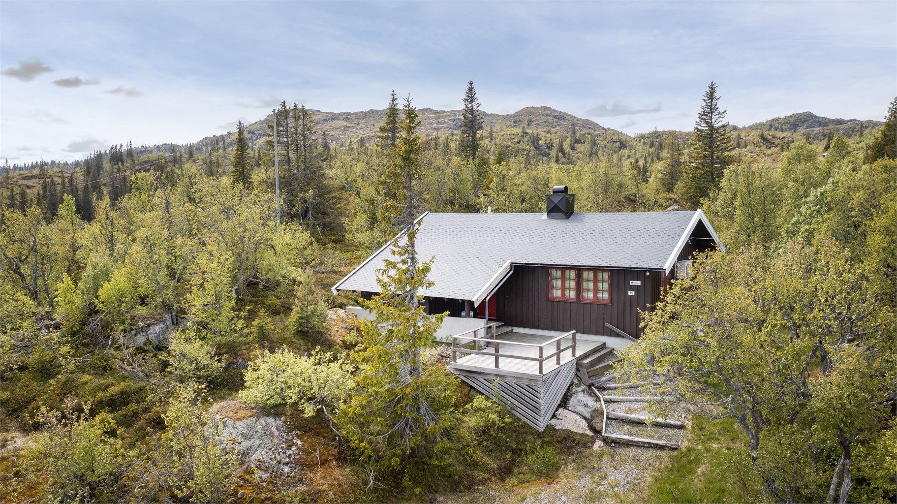 Koselig hytte i et attraktivt område på Kvambekkheia