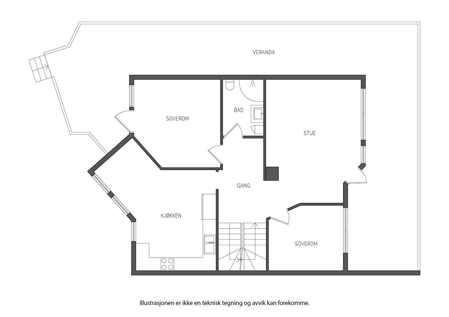 Plantegning - 1. etasje