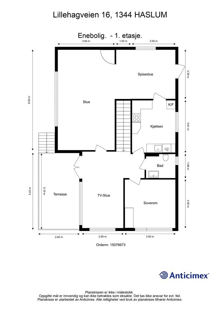 Plantegning - 1.etasje