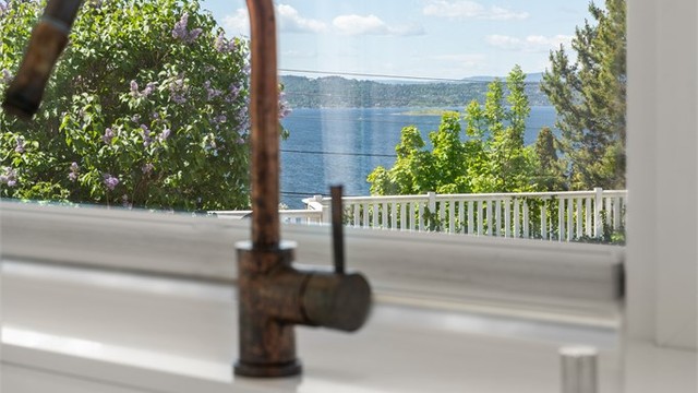 Utsikt fra kjøkkenet