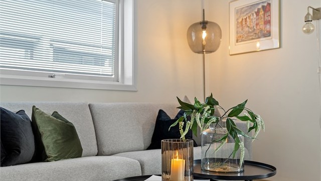 Hjørneleilighet med godt lysinnslipp.