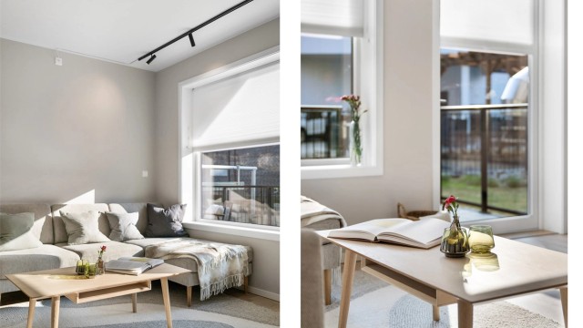 Leiligheten har blant annet balansert ventilasjon, varmekonvektor og rør-i-rør