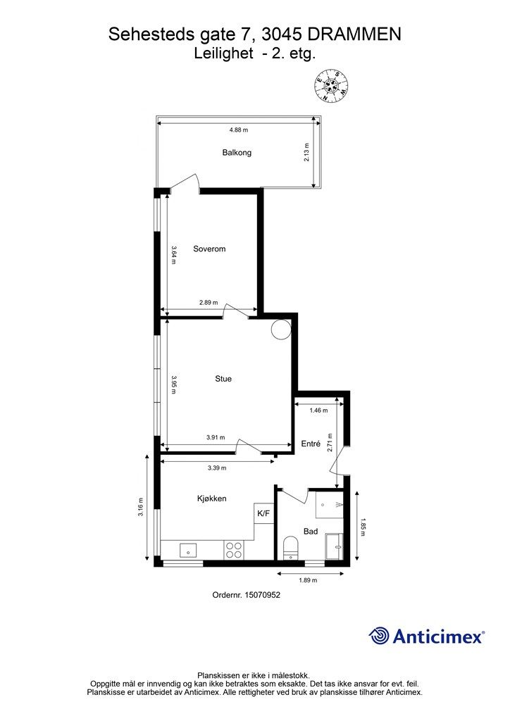 Plantegning - 2. etasje