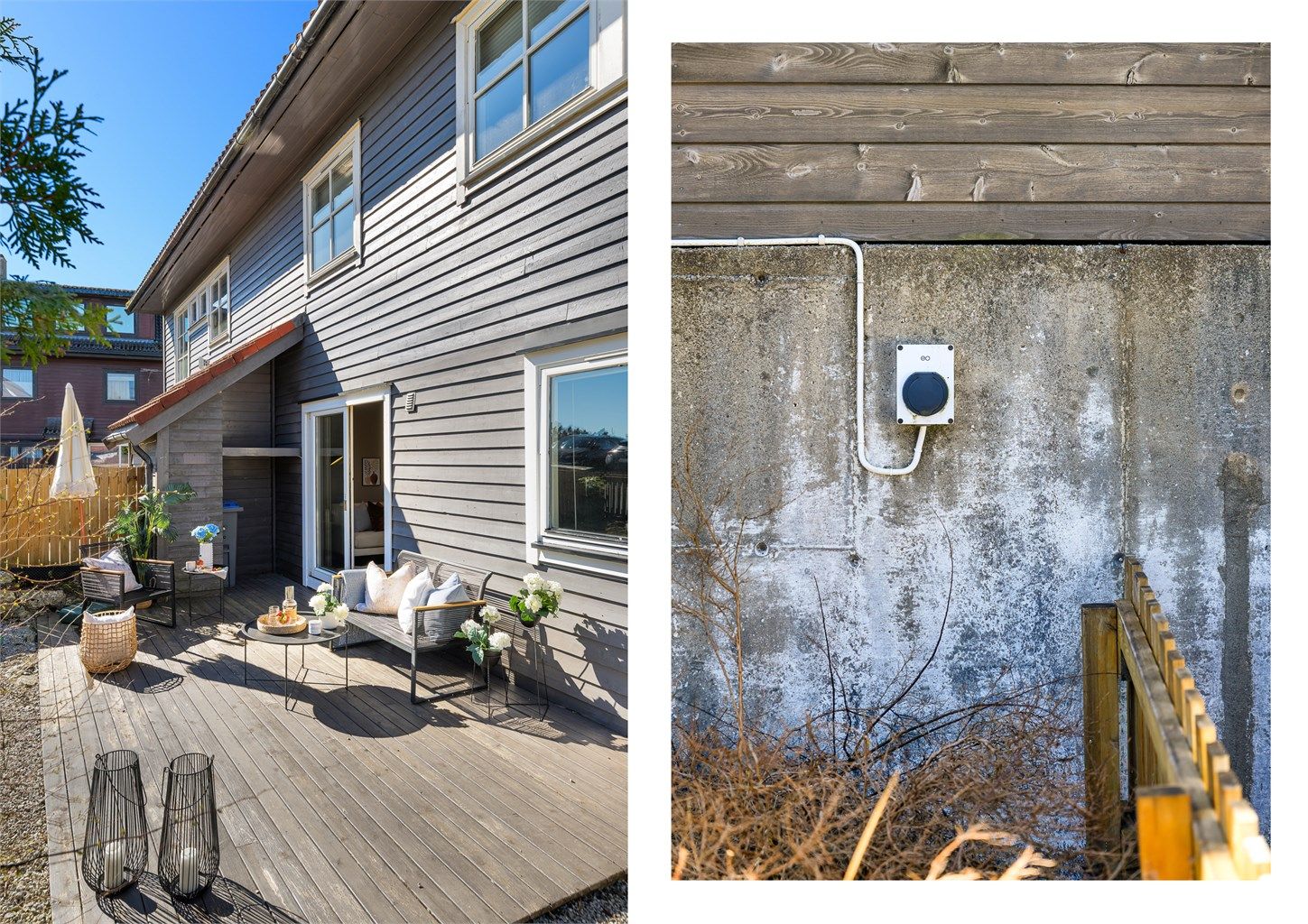 Leiligheten har bruksrett til fast parkeringsplass hvor det er montert el-bil lader