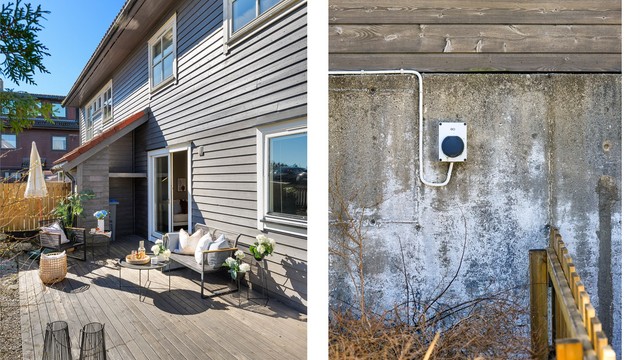 Leiligheten har bruksrett til fast parkeringsplass hvor det er montert el-bil lader