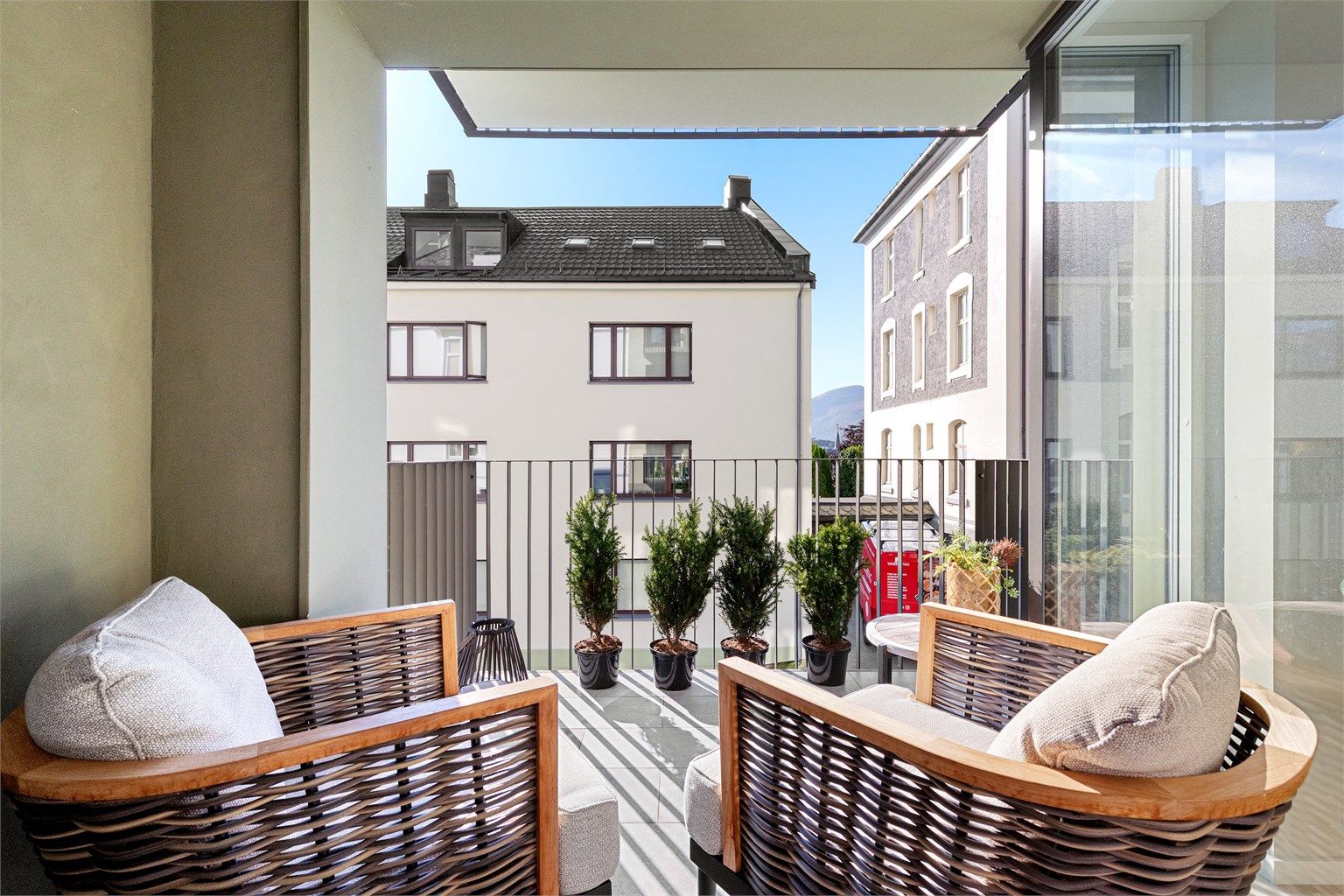 Balkong med utgang fra stue