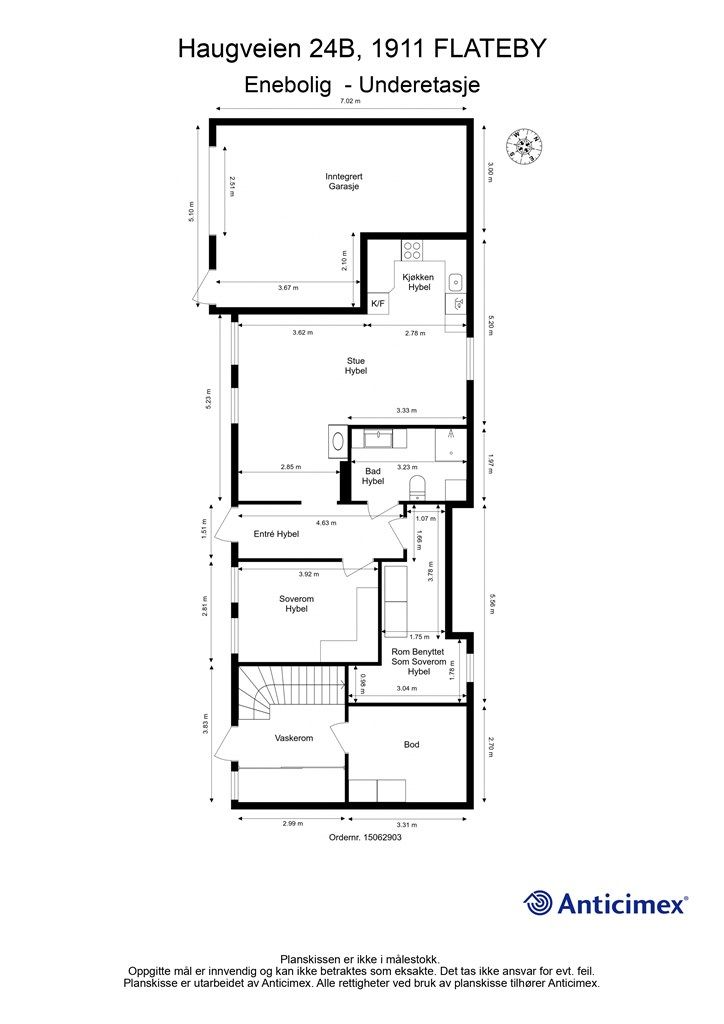 Plantegning - Underetasje