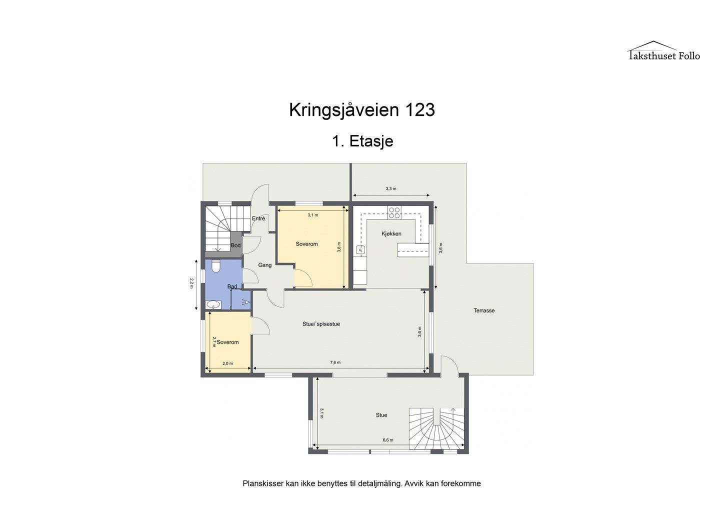 Plantegning - 1. etasje