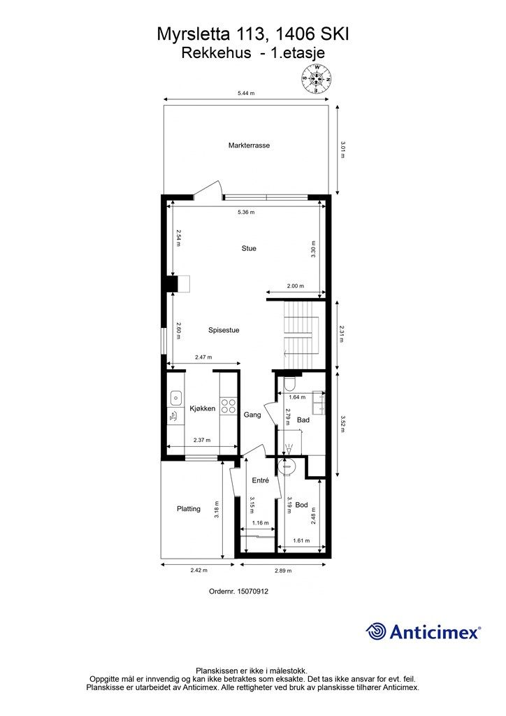 Plantegning- 1. etasje