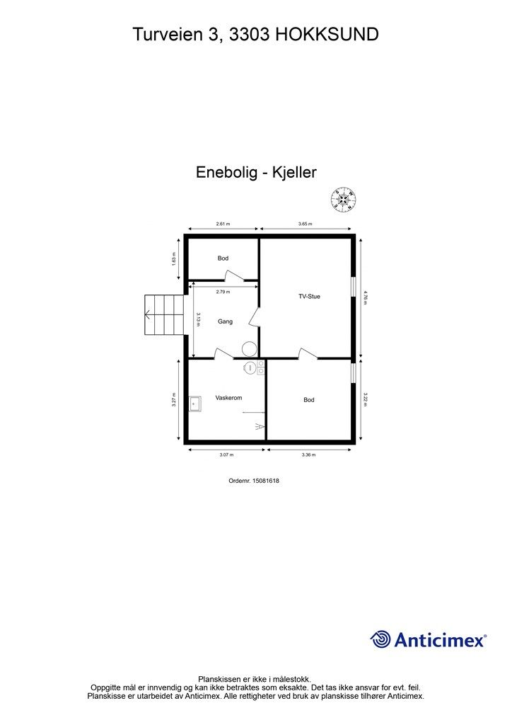 Plantegning kjeller