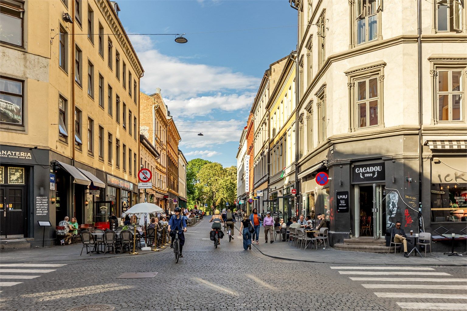 Kort vei til Grünerløkka, Grønland, Jernbanetorget, Stortinget og St. Hanshaugen.