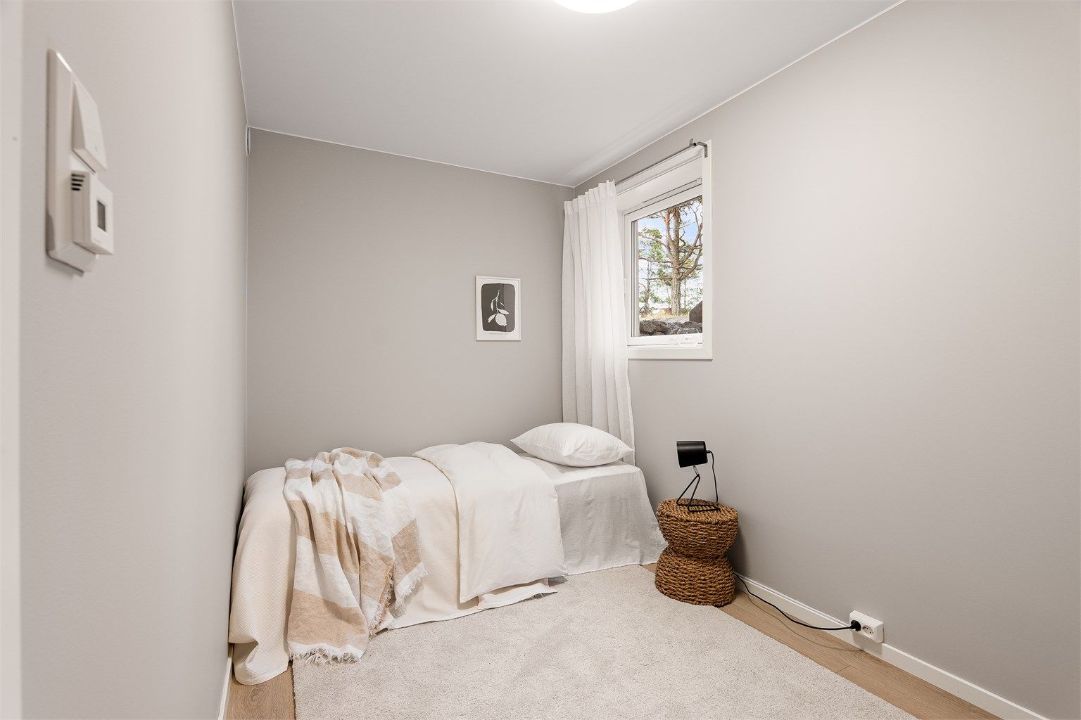 Soverom III har ca. 7,5 kvm. gulvflate.