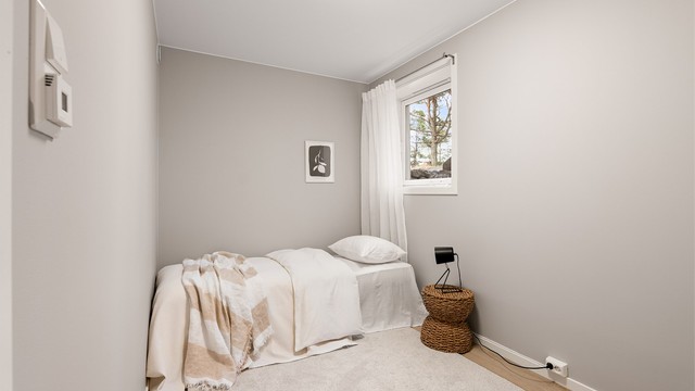 Soverom III har ca. 7,5 kvm. gulvflate.