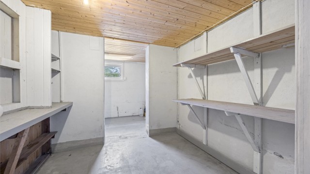 De mange bodene gir et solid utgangspunkt for videre utvikling av kjelleretasjen.