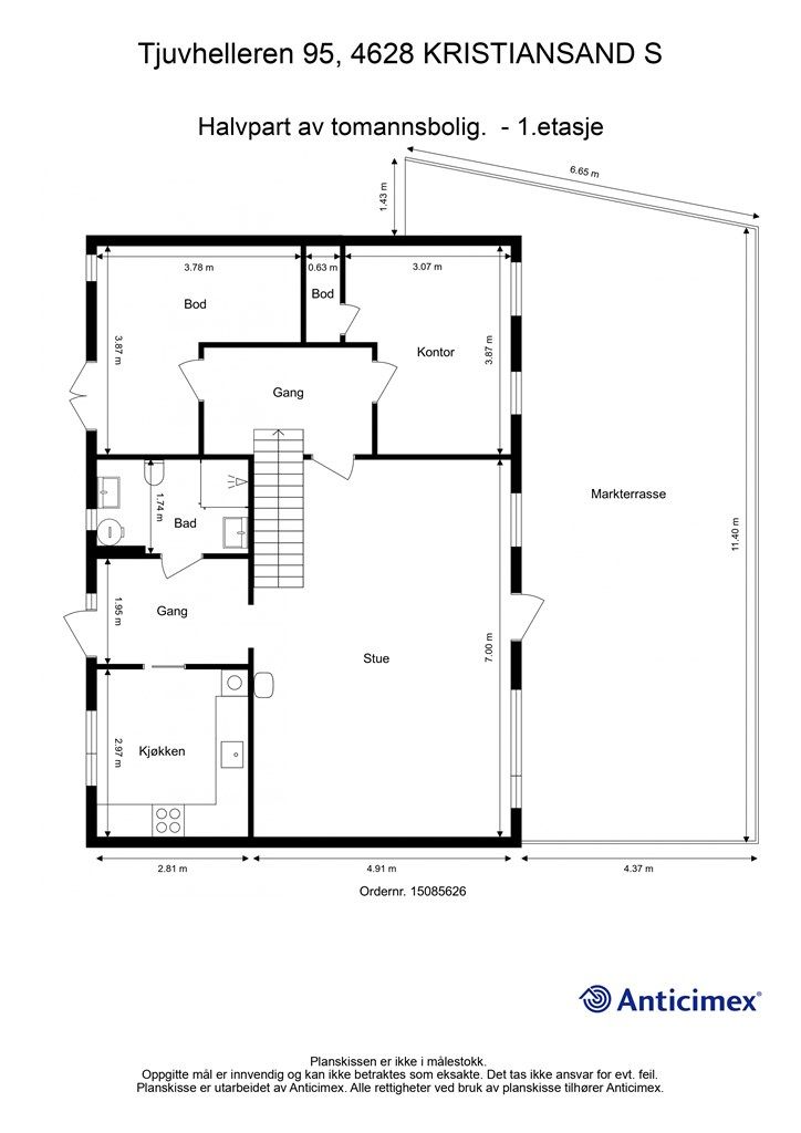 Plantegning - 1.etasje