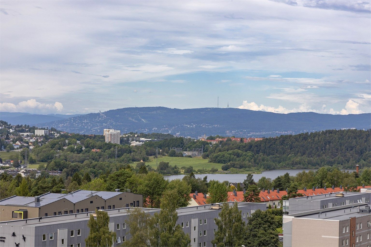 Vidstrakt utsikt over nærliggende områder