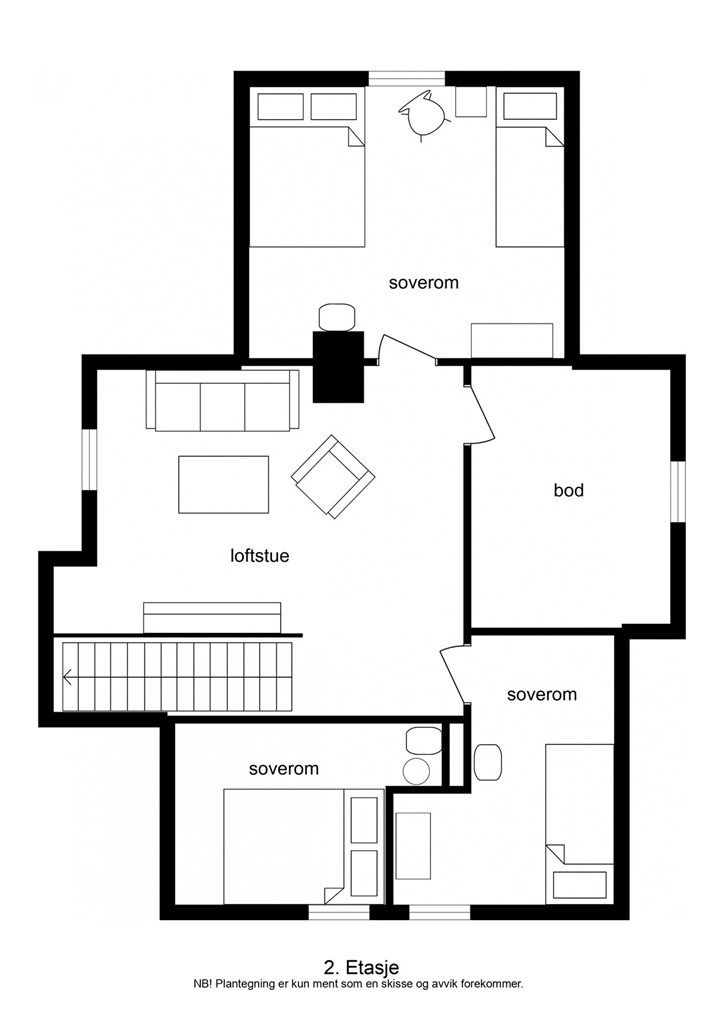 Plantegning 2. etasje