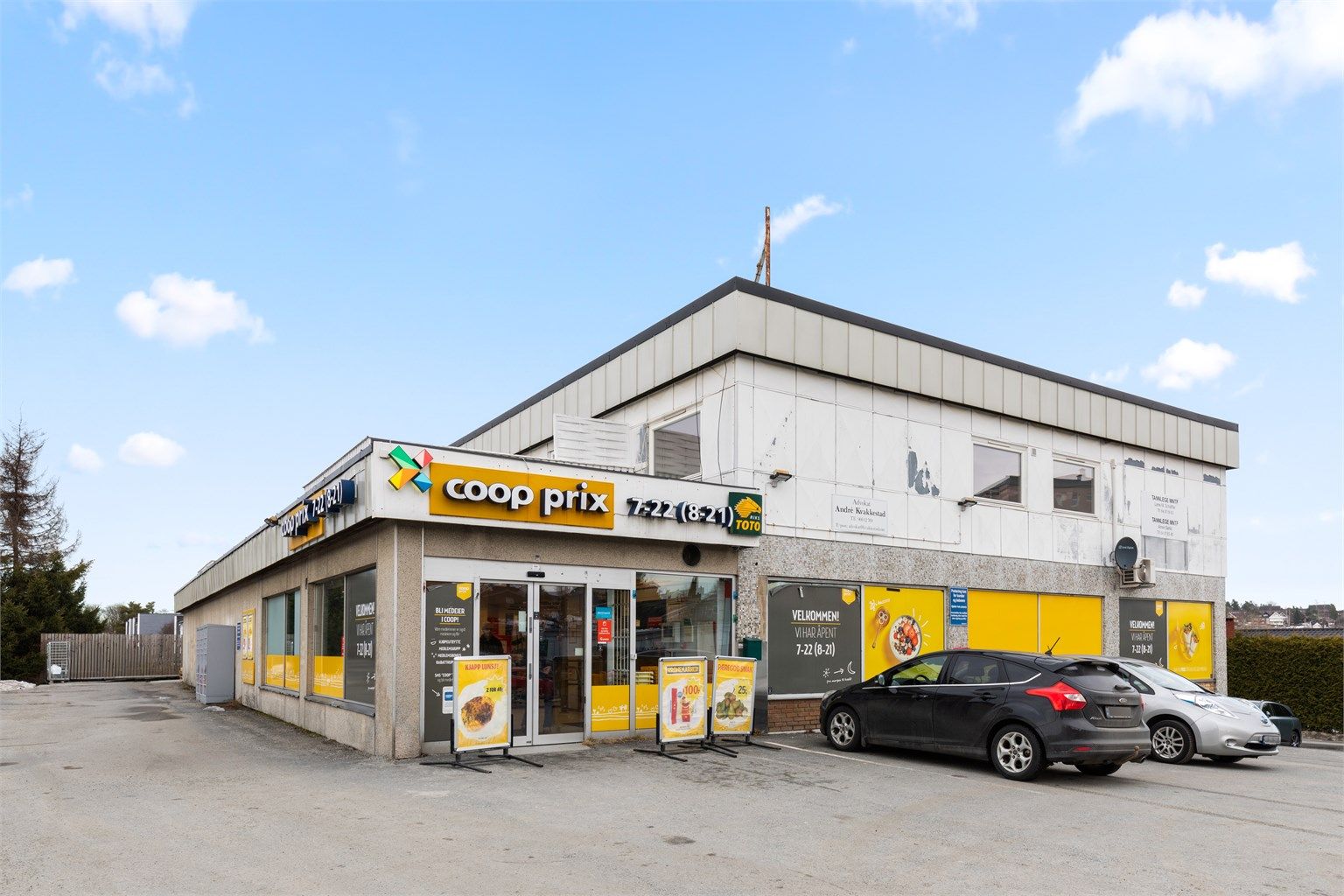 Coop prix i umiddelbar nærhet til blokken - her kan du unnagjøre dagligvarehandelen